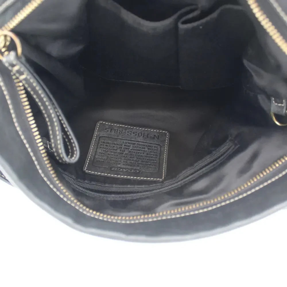 Coach Y2K Hamptons Large Hobo Black Leather Horsebit Slouchy Shoulder Bag 2005